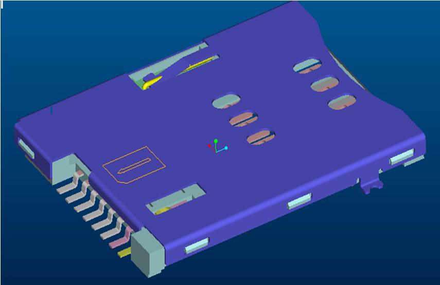 HS-109  SIM CARD PUSH PUSH 6+2 PIN