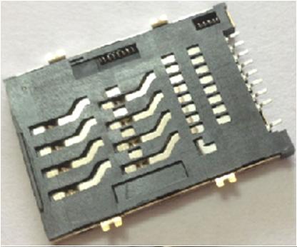 HS-116  SIM SOCKET 8PIN PUSH �Ђɜy(c��)PIN