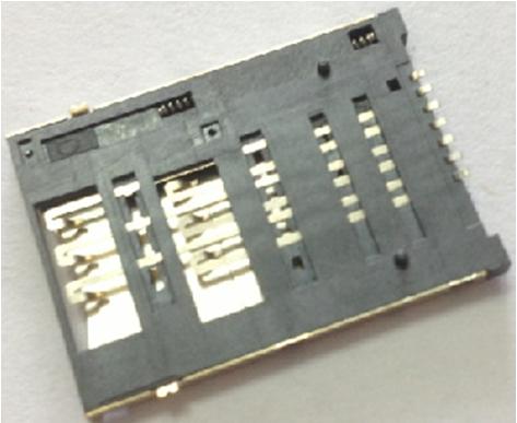 HS-118  SIM SOCKET 6PIN PUSH �Ђɜy(c��)PIN