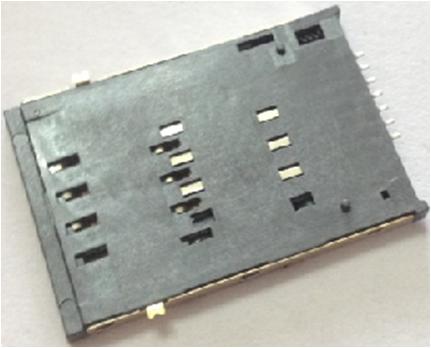 HS-123  SIM SOCKET 6PIN PUSH �Ђɜy(c��)PIN